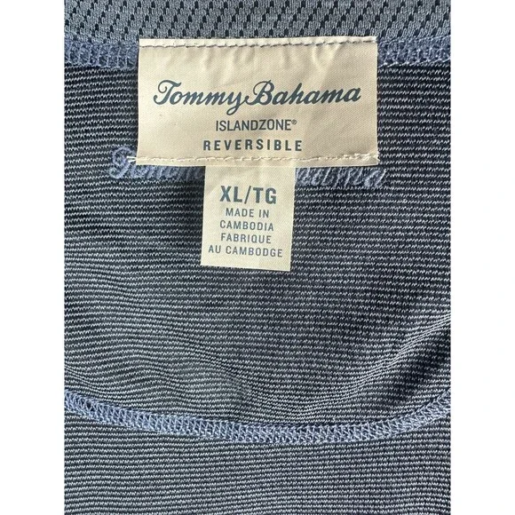 2 Tommy Bahama Flip Sky IslandZone T-Shirts Reversible Tee Blue Men's Size XL - Picture 13 of 16